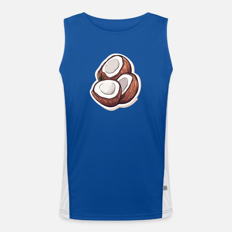 Kokos Funktionelles Kontrast-Tank Top für Männer 