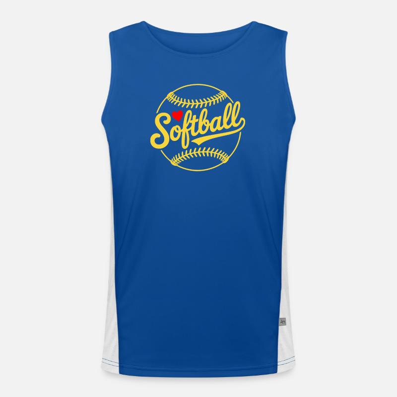 Conception de softball Débardeur respirant contrasté Homme 