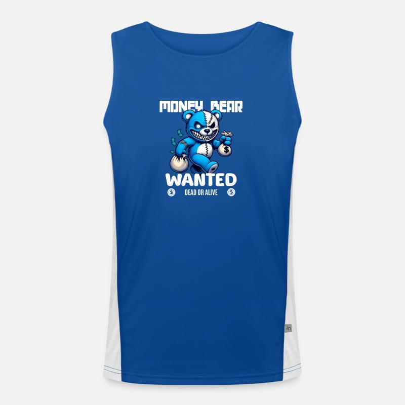 Gesucht wird böser Bär tot oder lebendig Men's Functional Contrast Tank Top 