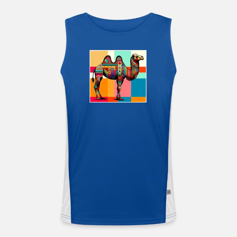 Kamel Funktionelles Kontrast-Tank Top für Männer 