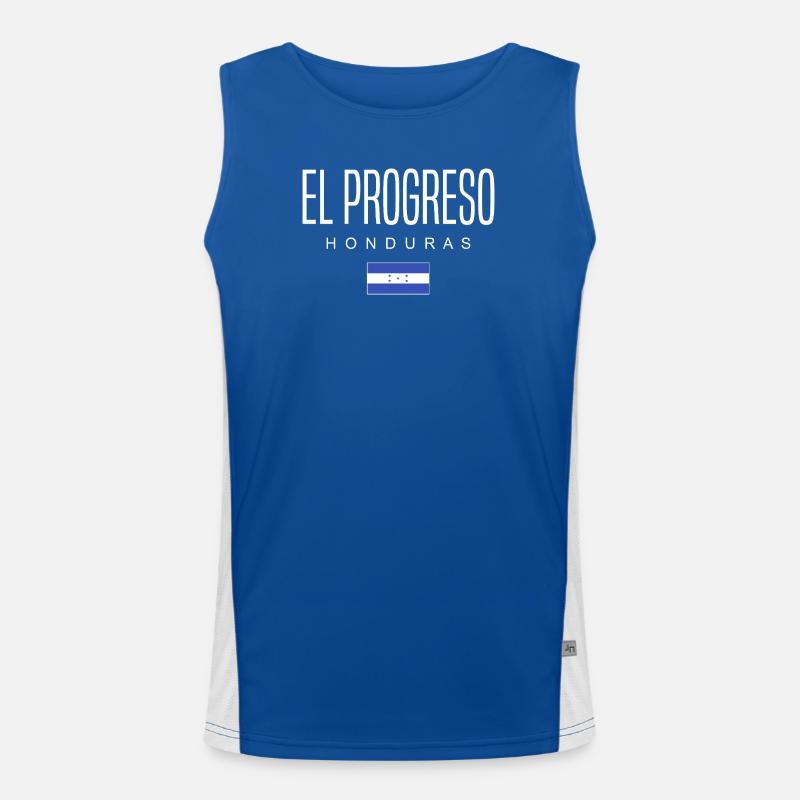 El Progreso Honduras Hondurans - Men's Functional Contrast Tank Top  - royal/white