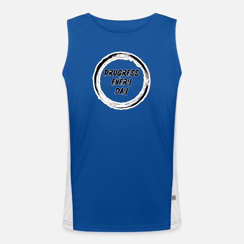 Cercle Zen Progrès Tous Les Jours Débardeur respirant contrasté Homme 