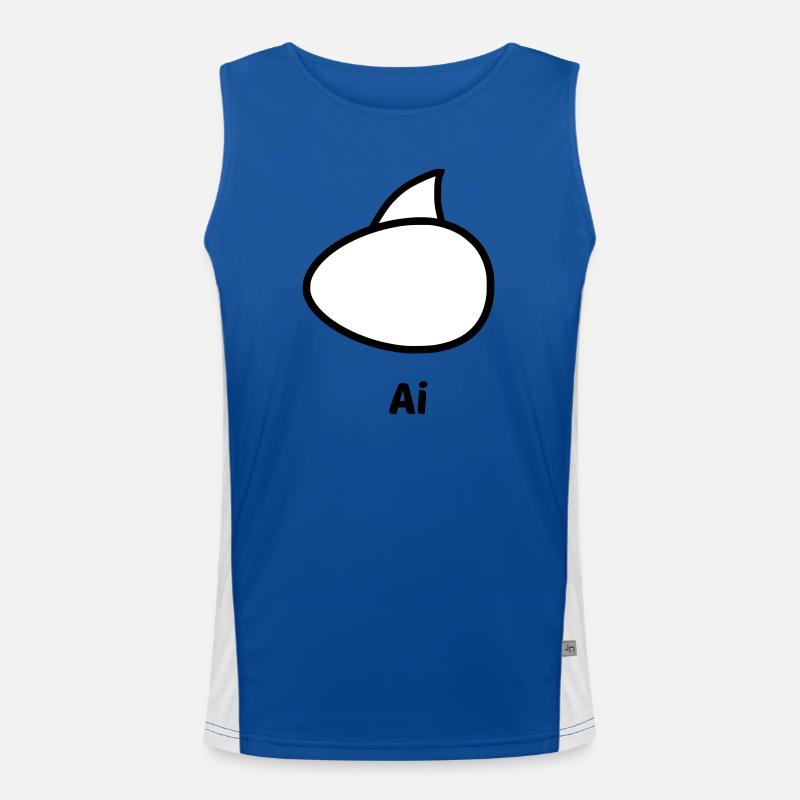 ai Funktionelles Kontrast-Tank Top für Männer 