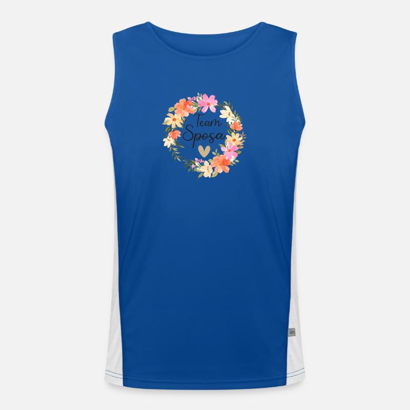 Team_Sposa Funktionelles Kontrast-Tank Top für Männer 