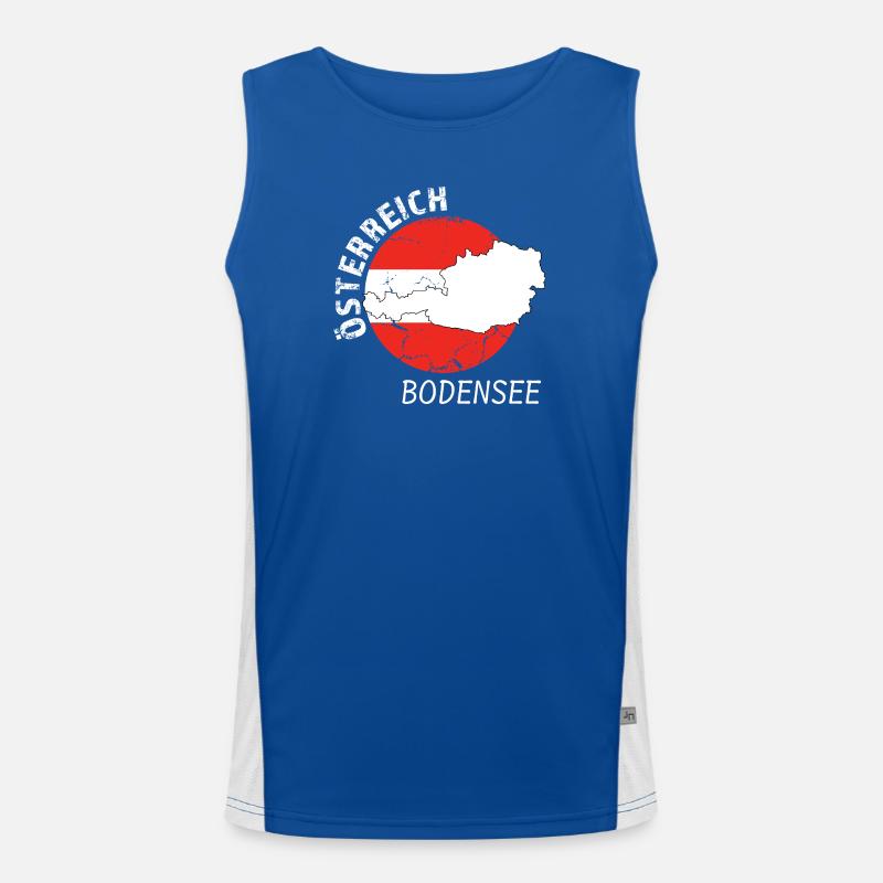 Bodensee Funktionelles Kontrast-Tank Top für Männer 