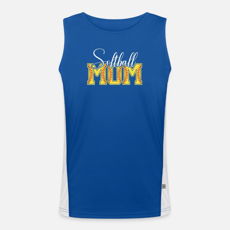 Softball Mom Men's Functional Contrast Tank Top 