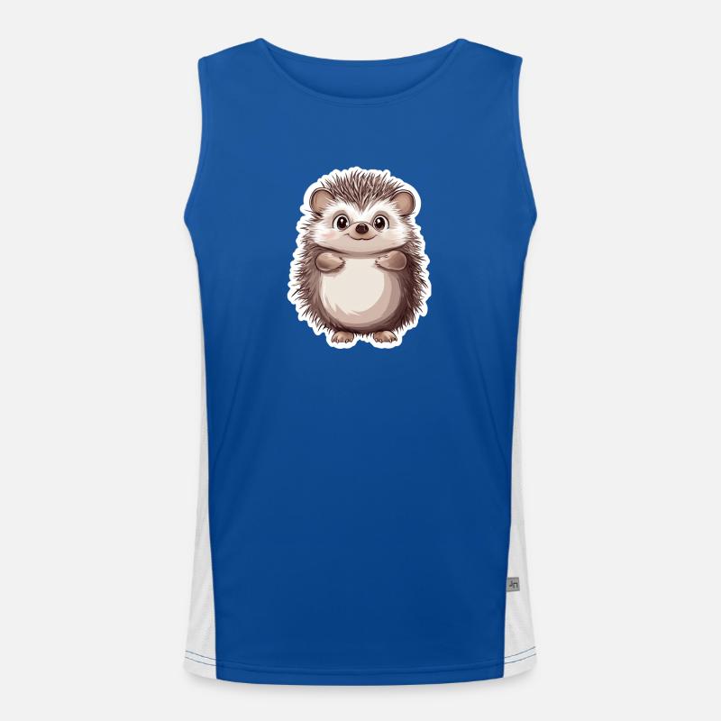 Igel Funktionelles Kontrast-Tank Top für Männer 