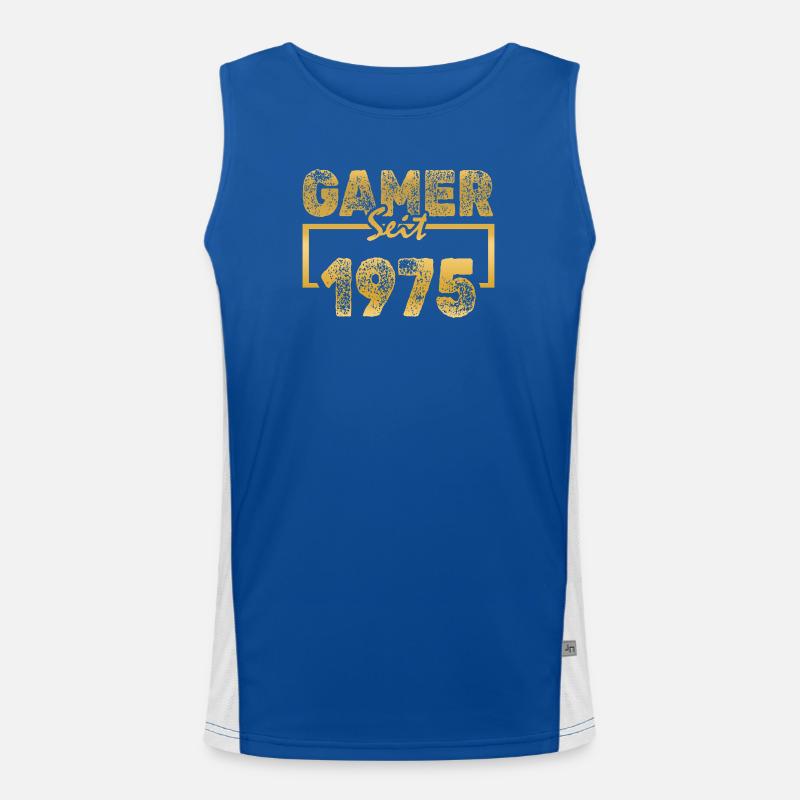 Daddeln 1975 Funktionelles Kontrast-Tank Top für Männer 