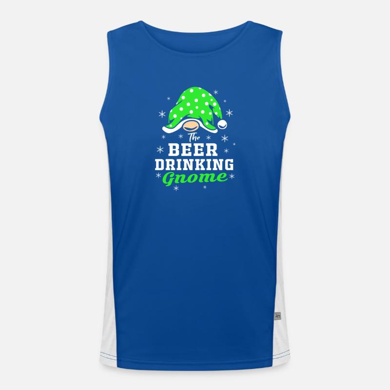 Gnom Bier Funktionelles Kontrast-Tank Top für Männer 