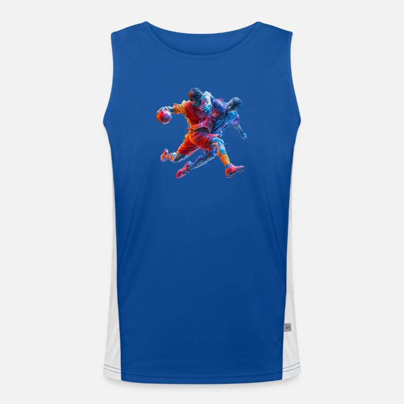 Farbsturm Handballaktion Funktionelles Kontrast-Tank Top für Männer 