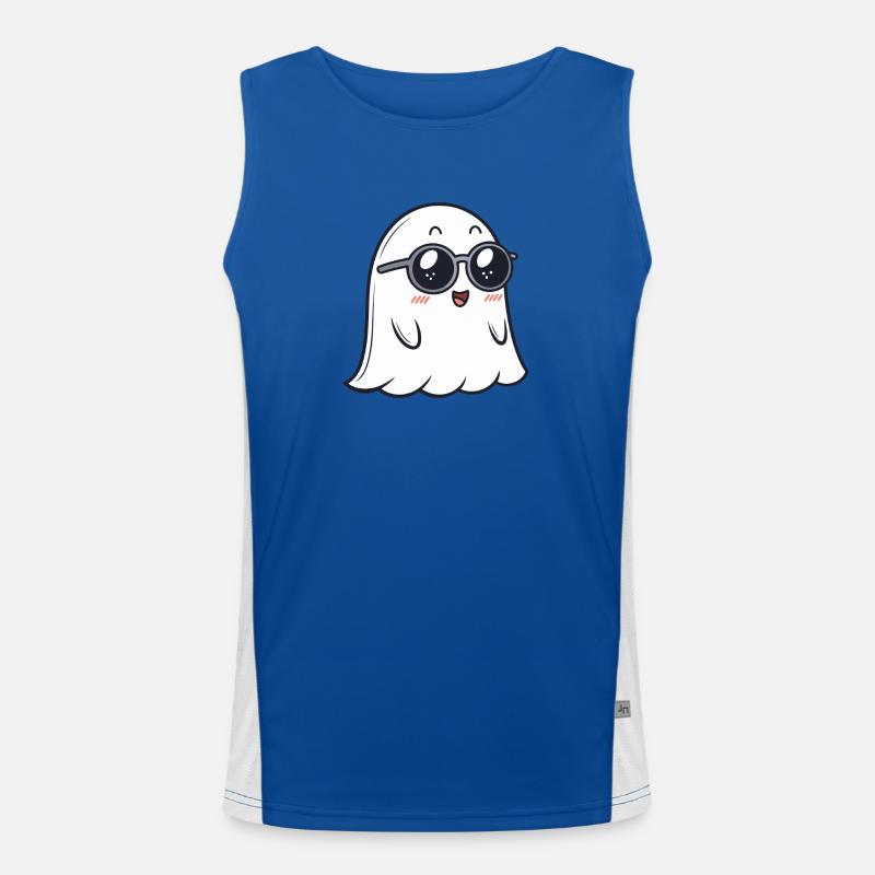 Ghost Soft Dark Glasses Men's Functional Contrast Tank Top 