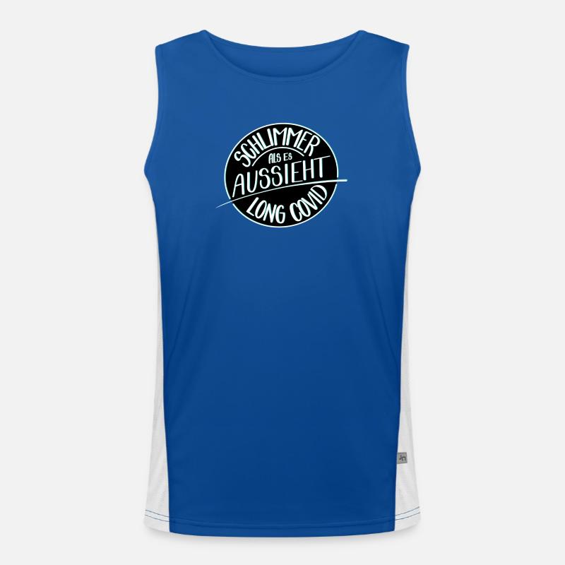 Schlimmer als es aussieht, Long Covid Funktionelles Kontrast-Tank Top für Männer 