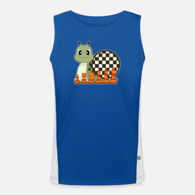 Snail Chessboard Chess Board Game Men's Functional Contrast Tank Top 