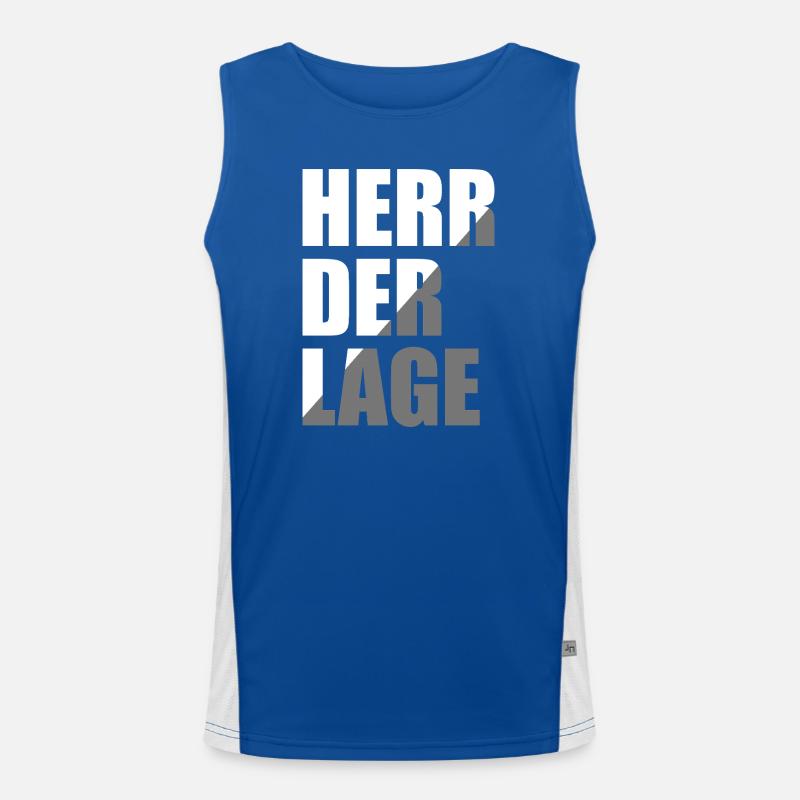 Herr der Lage Funktionelles Kontrast-Tank Top für Männer 