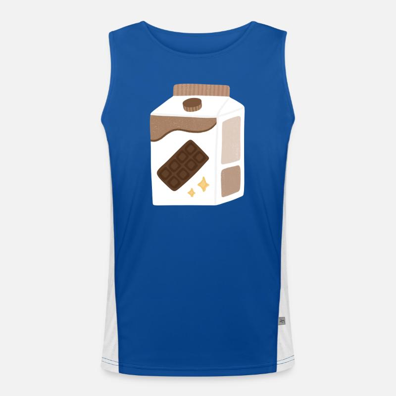 Schokoladen-Milchkarton Funktionelles Kontrast-Tank Top für Männer 