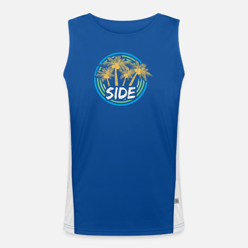 Side Men's Functional Contrast Tank Top 