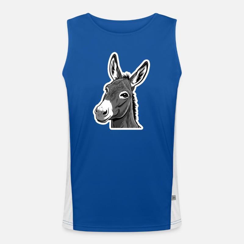 Donkey Head – Expressive & Sympathetic Men's Functional Contrast Tank Top 