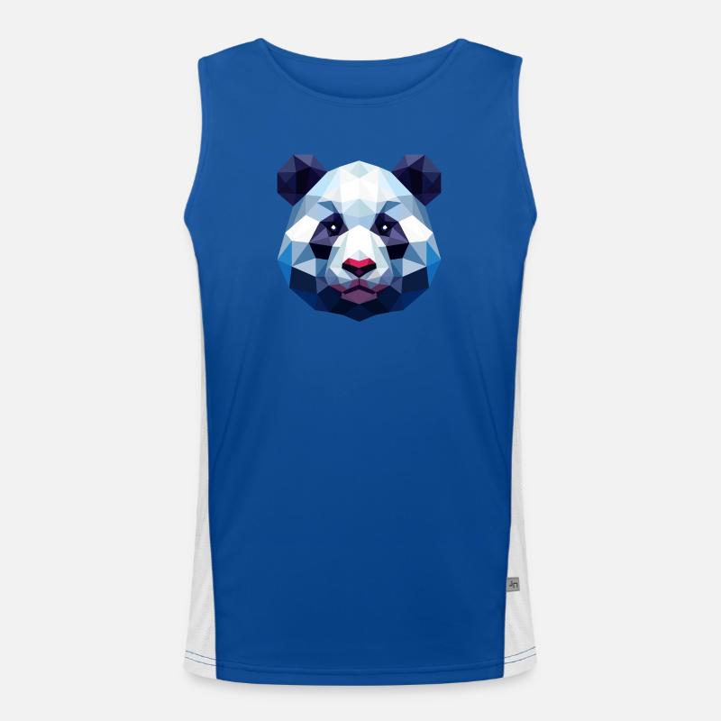 Panda Lowpoly Débardeur respirant contrasté Homme 