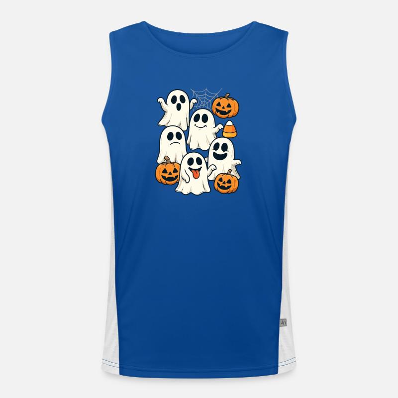 Halloween Ghosts & Ghosts Outfit Ghosts Men's Functional Contrast Tank Top 
