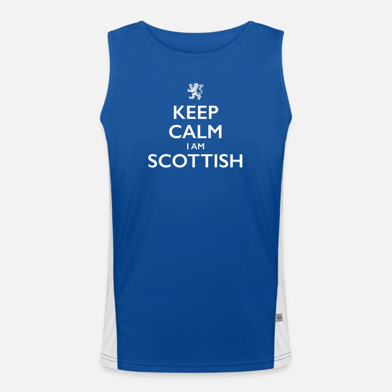 Scottish Scot, Scotland Men's Functional Contrast Tank Top 