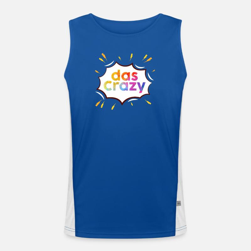 Das Regenbogen Crazy Burst Funktionelles Kontrast-Tank Top für Männer 