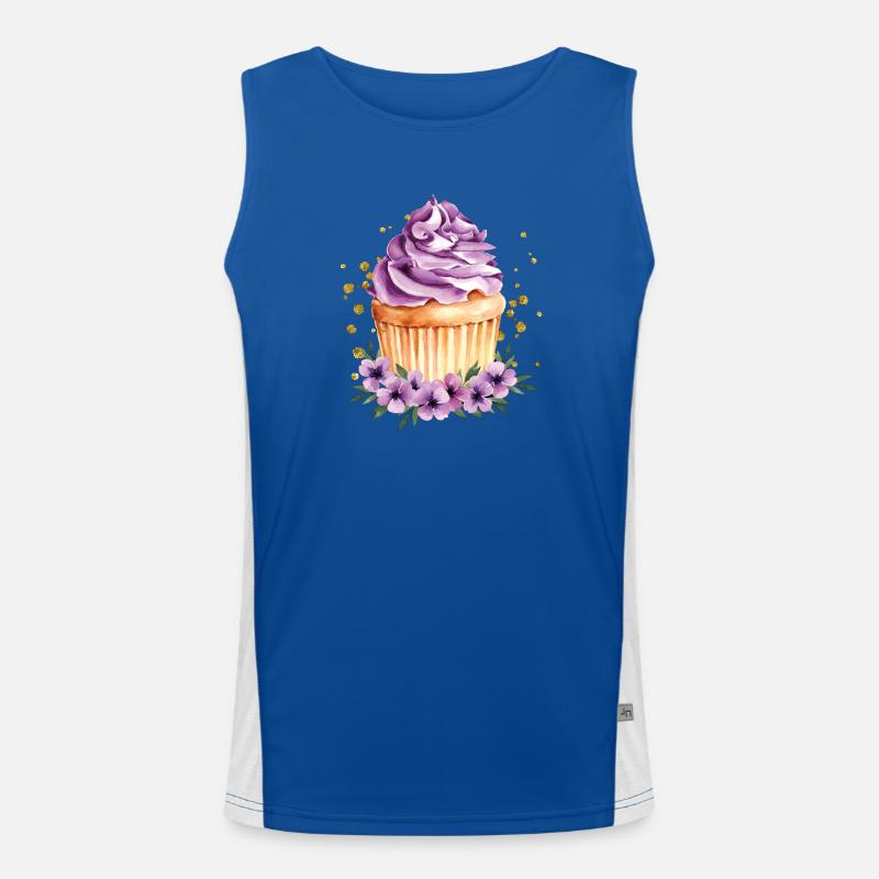 Cupcake Funktionelles Kontrast-Tank Top für Männer 