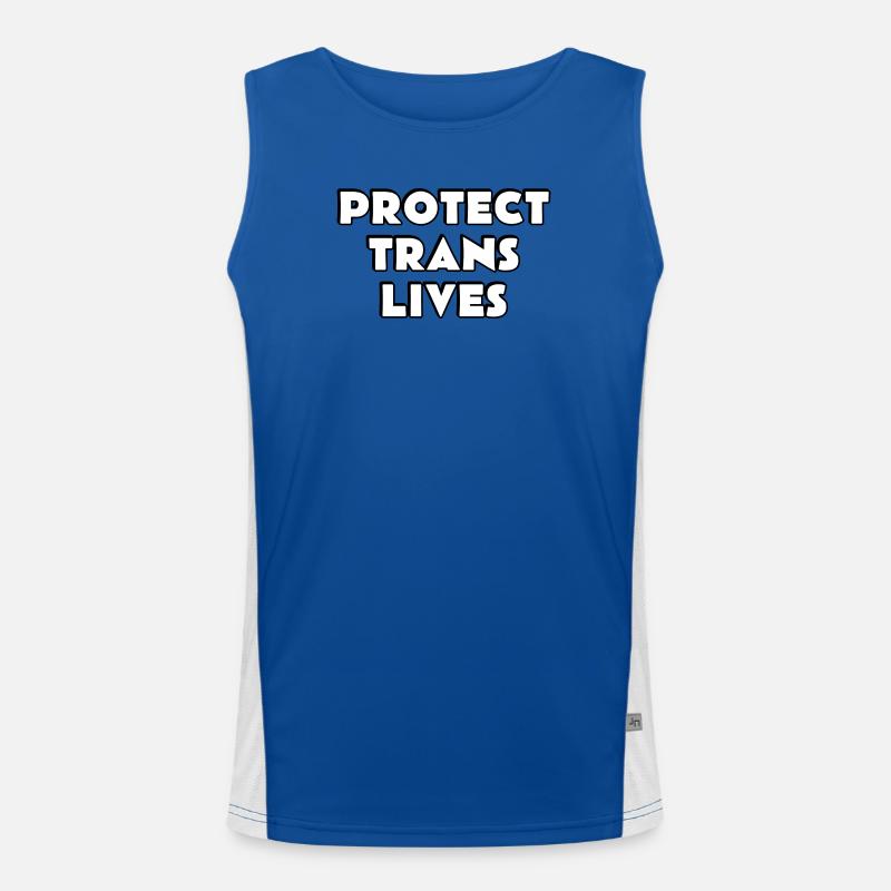 Protéger les vies trans Débardeur respirant contrasté Homme 