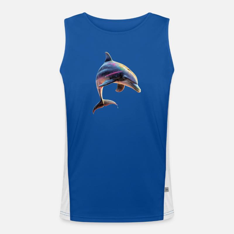 Dauphin Plongeur Dauphins Océan Dauphins mignons Dauphin Débardeur respirant contrasté Homme 
