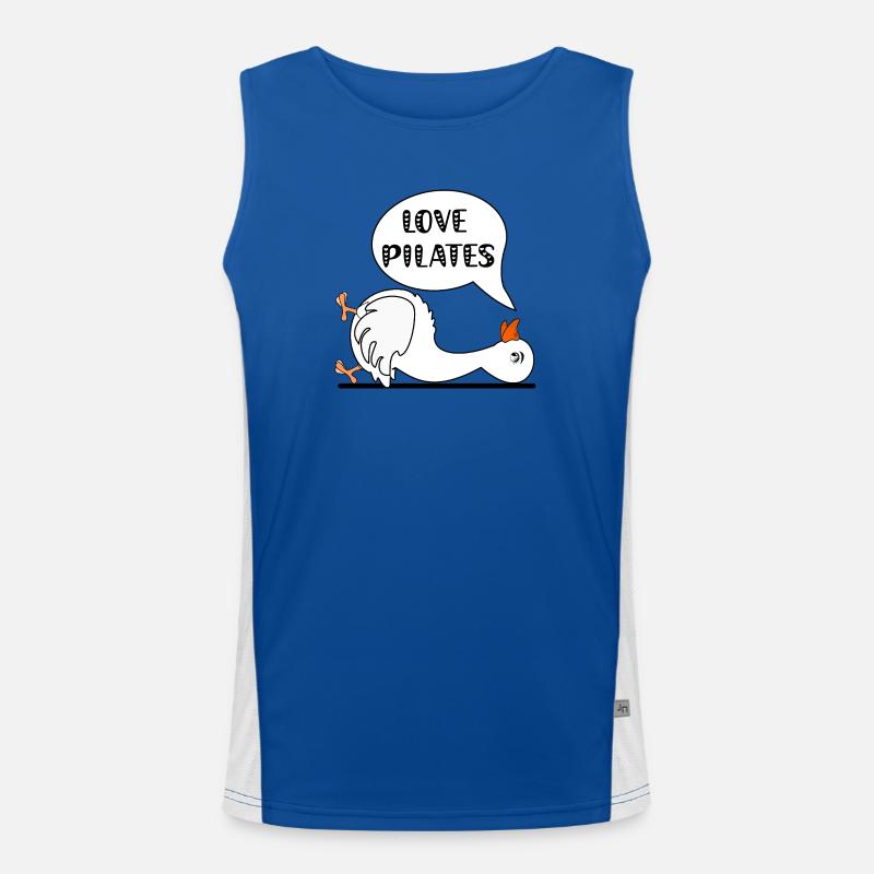 Pilates Lustige Gans Funktionelles Kontrast-Tank Top für Männer 