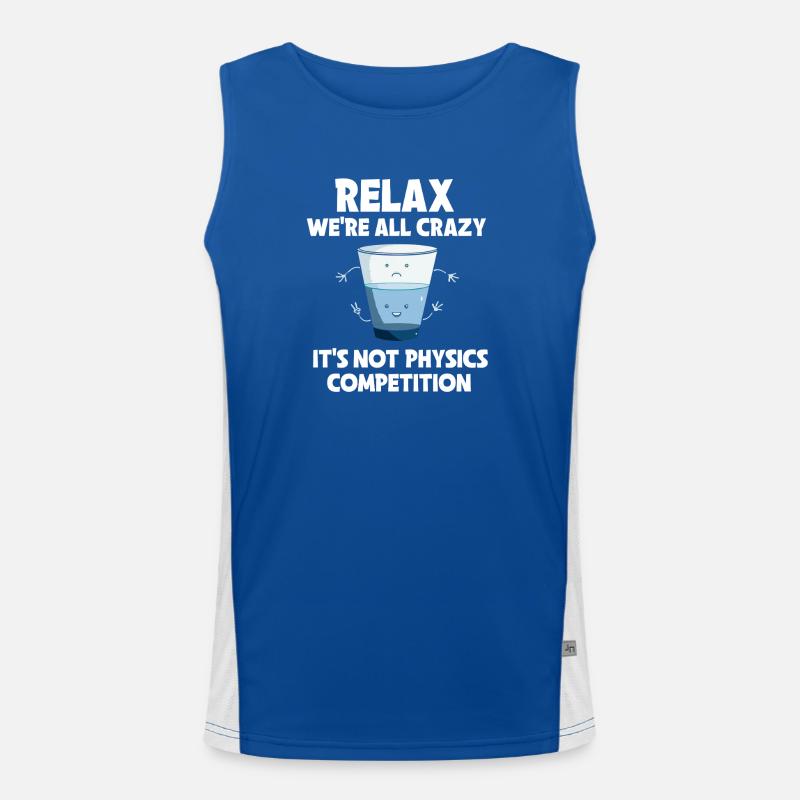 Physics Physicist Physics Student Physics Teacher Men's Functional Contrast Tank Top 