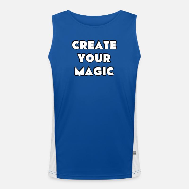Create Your Magic  Men's Functional Contrast Tank Top 