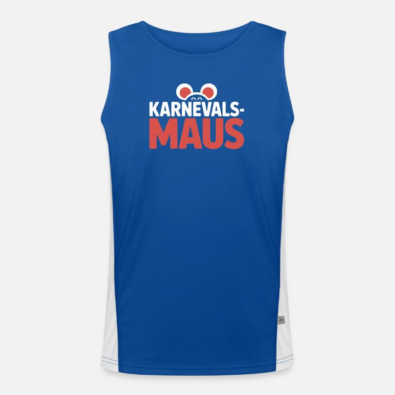 Karnevalsmaus Karneval Köln Kölner Karnevals Maus Funktionelles Kontrast-Tank Top für Männer 
