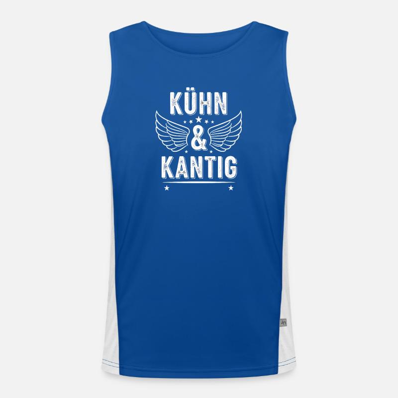 Bold & Edgy Saying - Vintage Used Look Statement Men's Functional Contrast Tank Top 