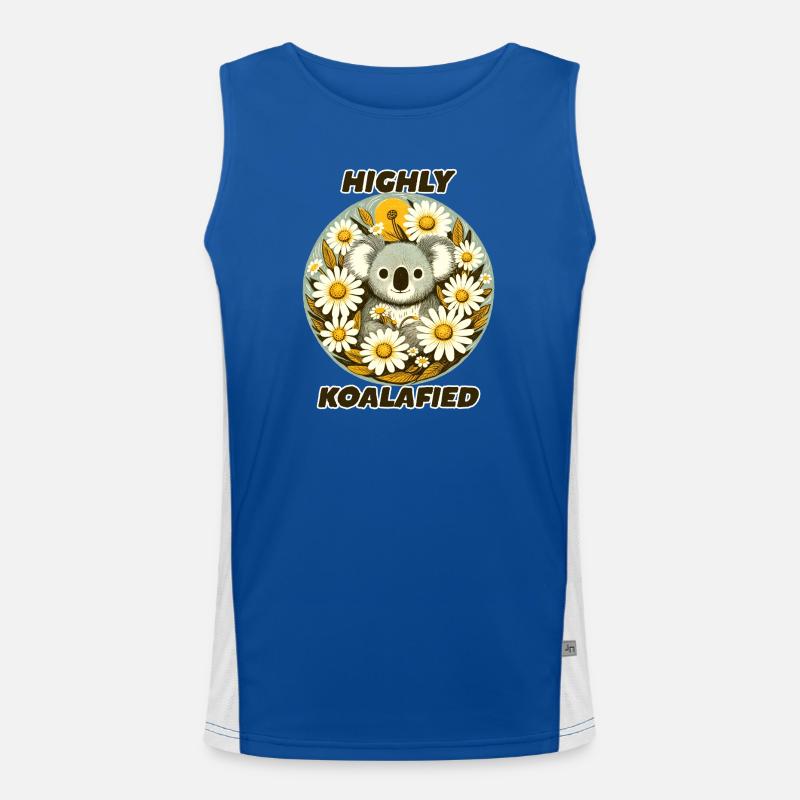 Stark koalafizierter Daisy Koala Funktionelles Kontrast-Tank Top für Männer 