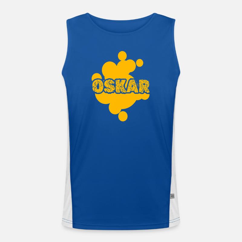 Oskar als Maler Funktionelles Kontrast-Tank Top für Männer 