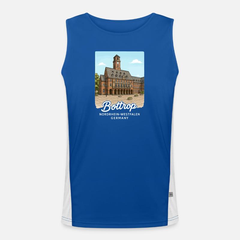 Bottrop Funktionelles Kontrast-Tank Top für Männer 