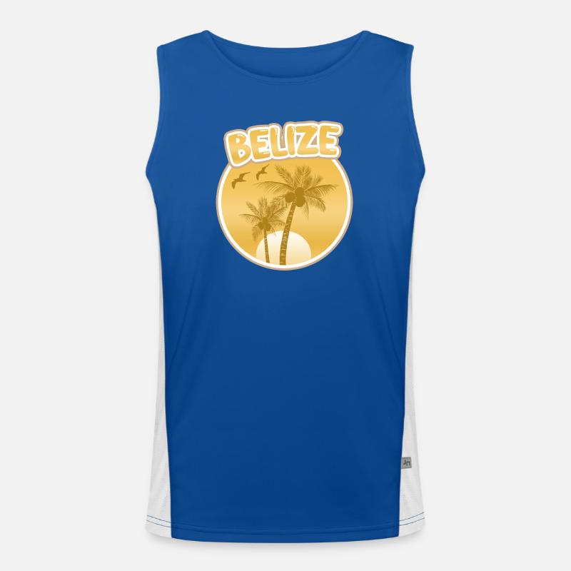 Urlaub Belize Funktionelles Kontrast-Tank Top für Männer 