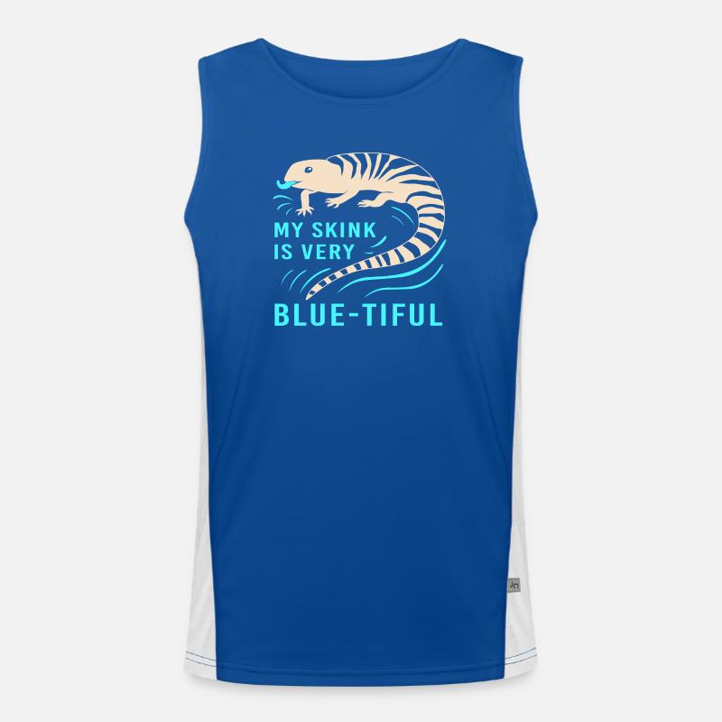 Eidechse Funktionelles Kontrast-Tank Top für Männer 