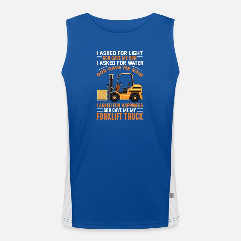 Gabelstapler Staplerfahrer Funktionelles Kontrast-Tank Top für Männer 