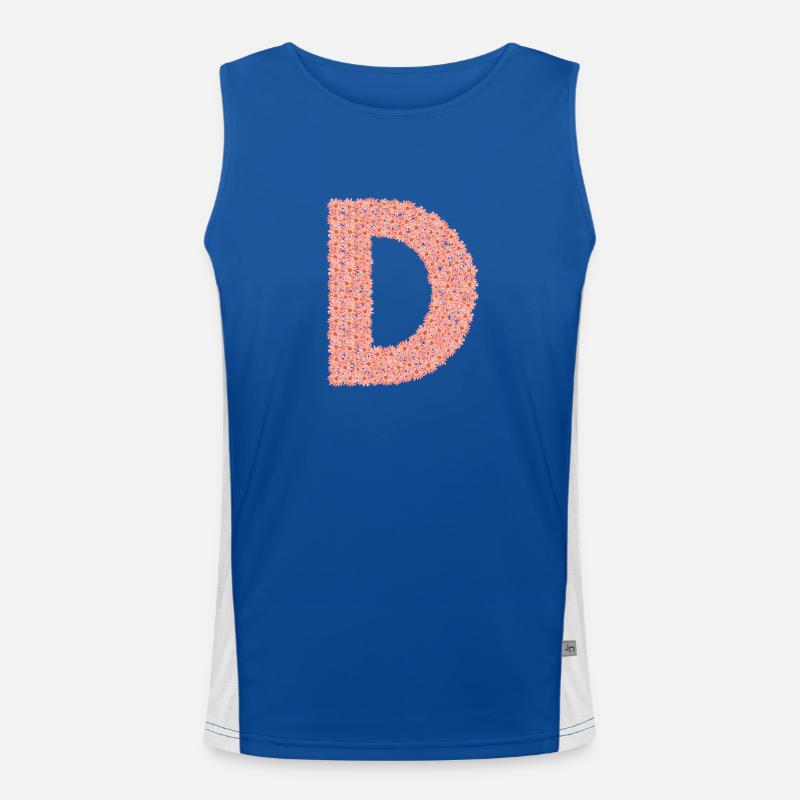 D, wie Dear- ein Buchstabe, der berührt Funktionelles Kontrast-Tank Top für Männer 