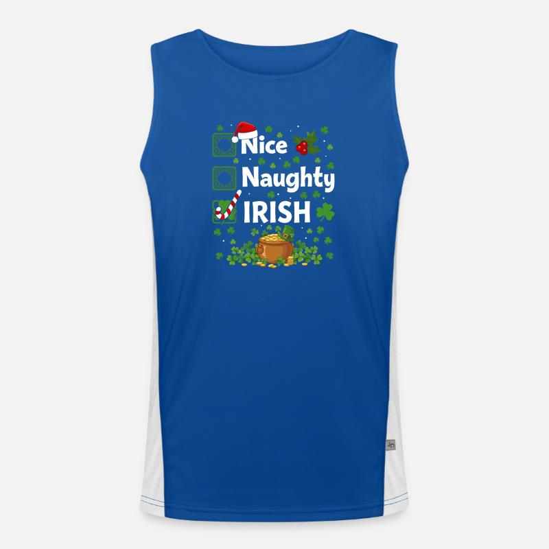 Saint Patrick irlandais coquin Débardeur respirant contrasté Homme 