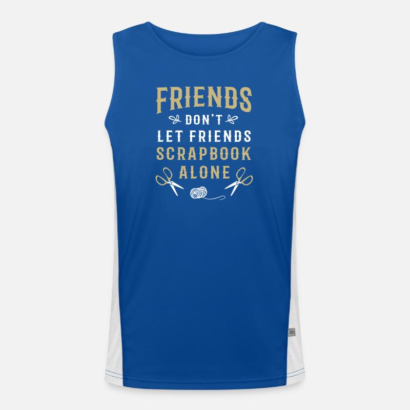 Scrapbook Scrapbooking Funktionelles Kontrast-Tank Top für Männer 