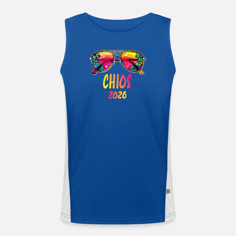Neon Retro Sunglasses Chaos 2026 Men's Functional Contrast Tank Top 