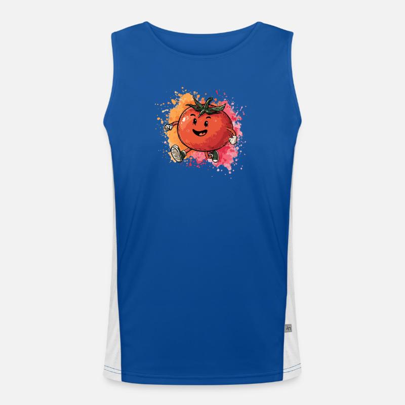 Tomato in a sprint Men's Functional Contrast Tank Top 