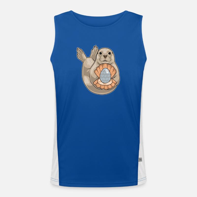 Seal Easter Pearl Men's Functional Contrast Tank Top 