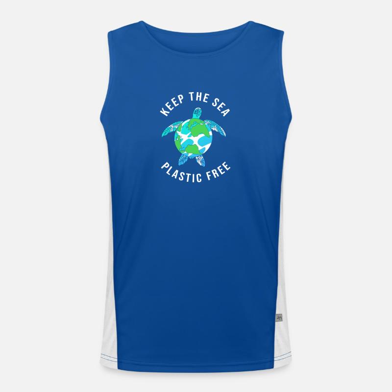 Climate change Environment Environmental protection Men's Functional Contrast Tank Top 