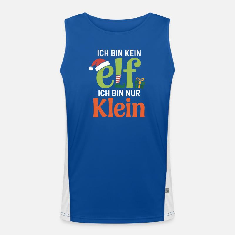 Ich bin kein Elf, ich bin nur Klein Funktionelles Kontrast-Tank Top für Männer 