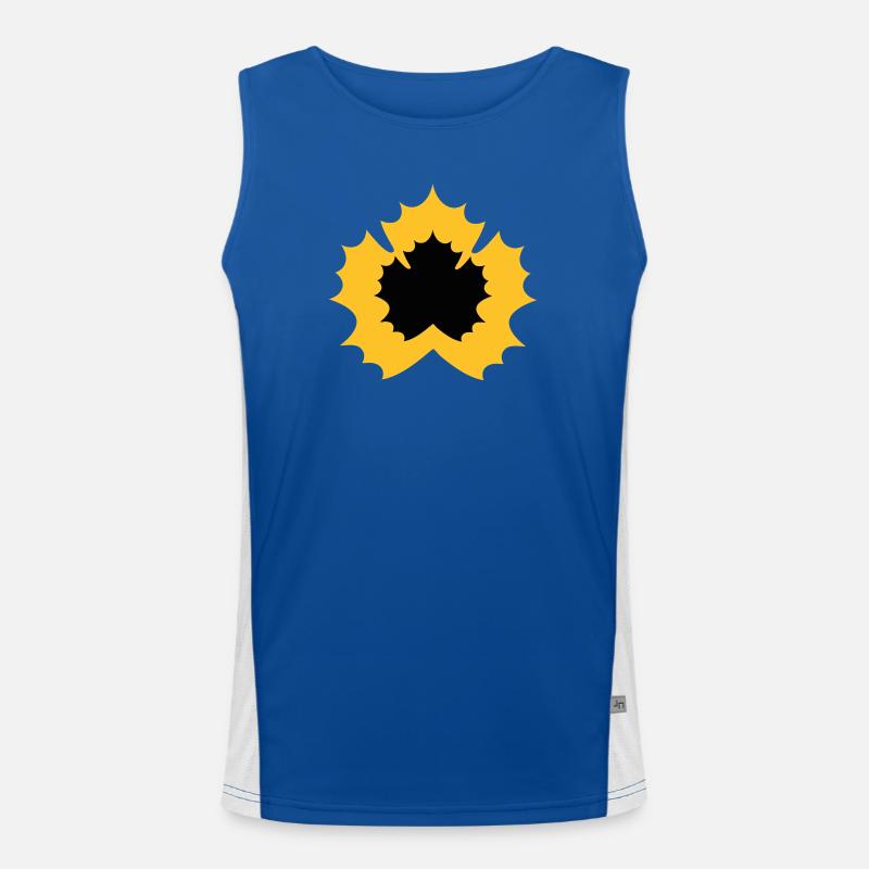 Gelb-schwarzer Skellefteå Funktionelles Kontrast-Tank Top für Männer 