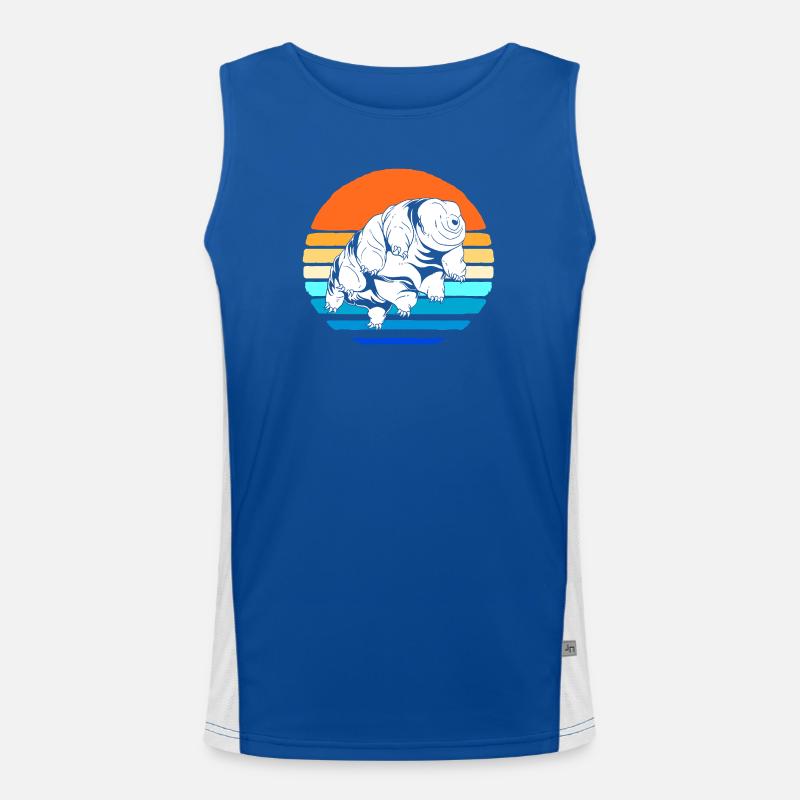 Tardigrade Tardigrades Bärtierchen Wasserbär Funktionelles Kontrast-Tank Top für Männer 