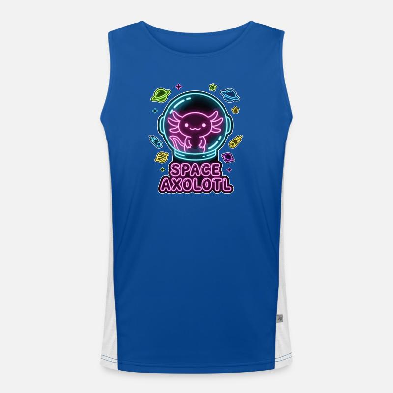 Axolotl de l’espace Débardeur respirant contrasté Homme 